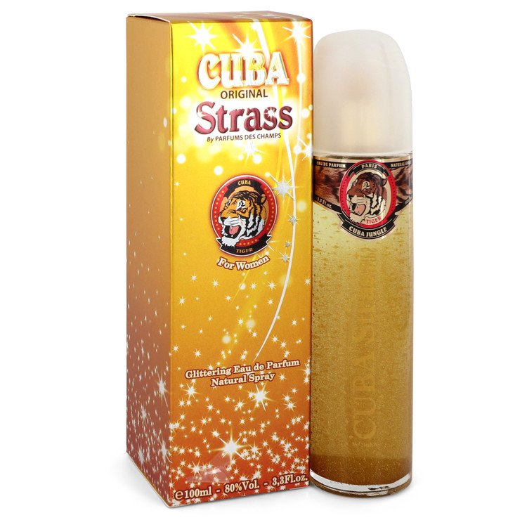 Cuba Strass Tiger Eau De Parfum Spray By Fragluxe 3.4 oz Eau De Parfum Spray