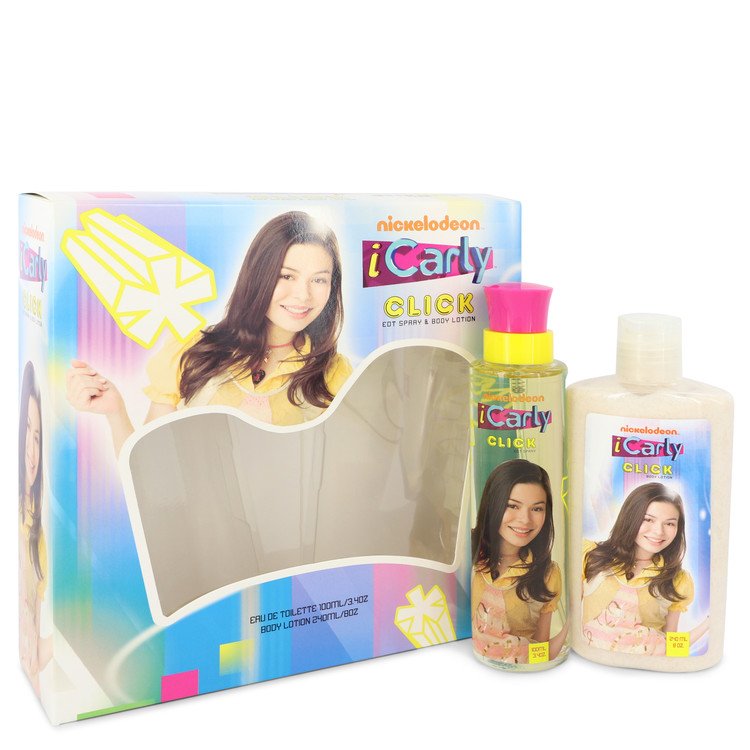 Icarly Click Gift Set By Marmol & Son 3.4 oz Eau De Toilette Spray + 8 oz Body Lotion