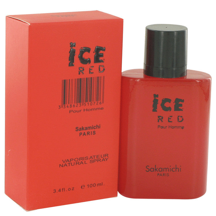 Ice Red Eau De Parfum Spray By Sakamichi 3.4 oz Eau De Parfum Spray