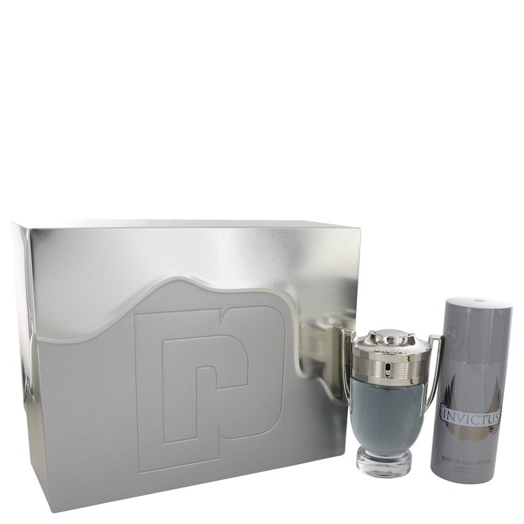 Invictus Gift Set By Paco Rabanne 3.4 oz Eau De Toilette Spray + 5.1 oz Deodorant Spray