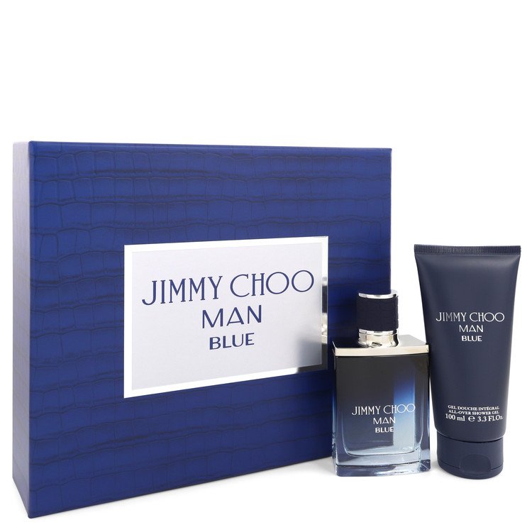 Jimmy Choo Man Blue Gift Set By Jimmy Choo 1.7 oz Eau De Toilette Spray + 3.3 oz Shower Gel