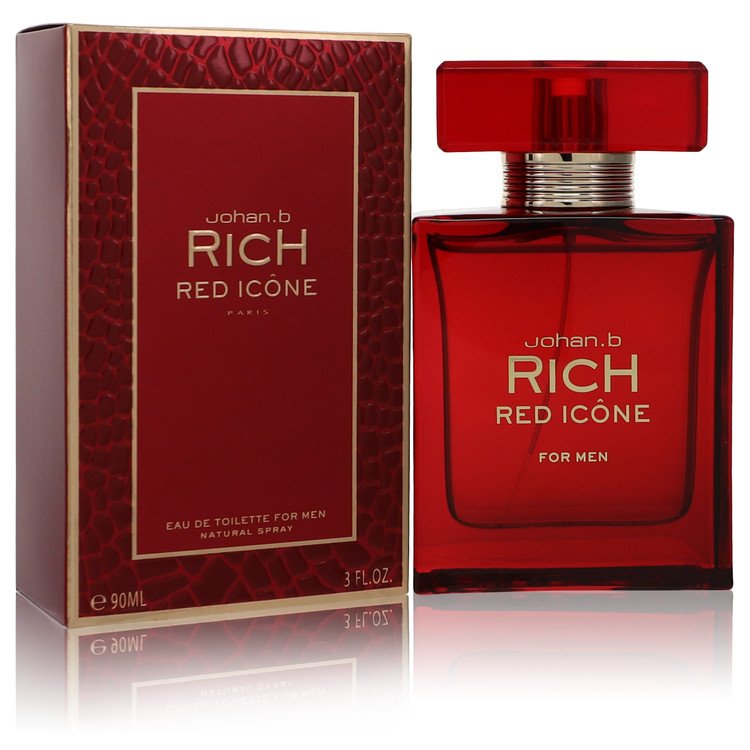 Johan B Rich Red Icone Eau De Toilette Spray By Johan B 3 oz Eau De Toilette Spray