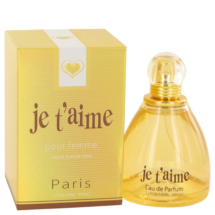 Je T'aime Eau De Parfum Spray By YZY Perfume 3.3 oz Eau De Parfum Spray