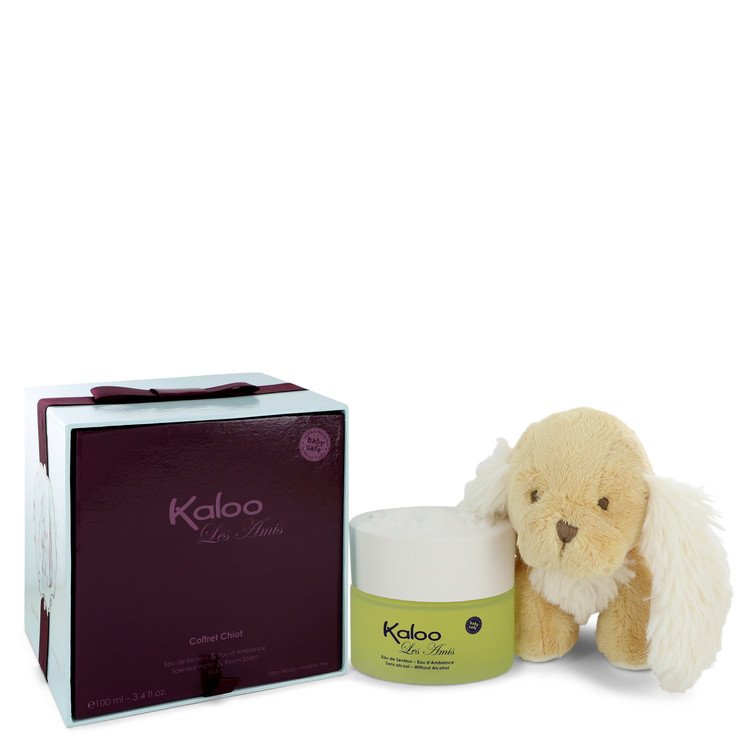 Kaloo Les Amis Eau De Senteur Spray / Room Fragrance Spray (Alcohol Free) + Free Fluffy Puppy By Kaloo 3.4 oz Eau De Senteur Spray / Room Fragrance Spray