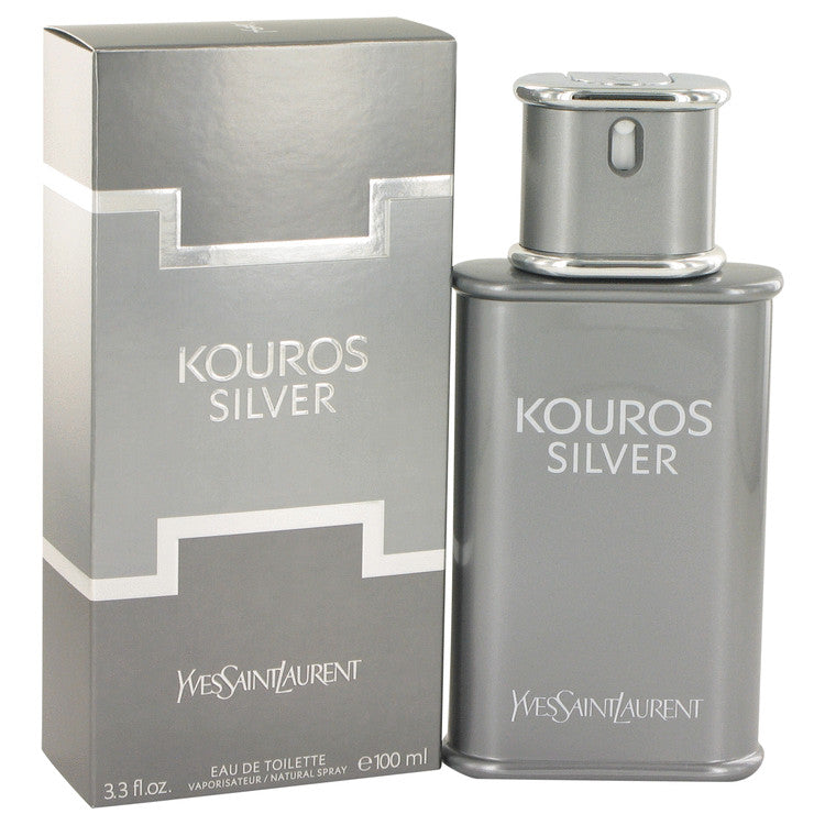 Kouros Silver Eau De Toilette Spray By Yves Saint Laurent 3.4 oz Eau De Toilette Spray