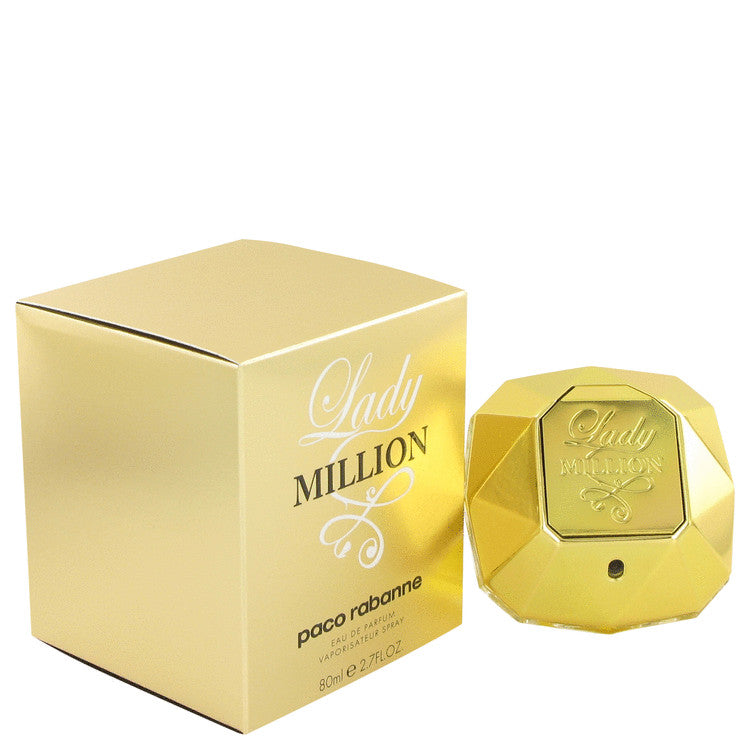 Lady Million Eau De Parfum Spray By Paco Rabanne 2.7 oz Eau De Parfum Spray