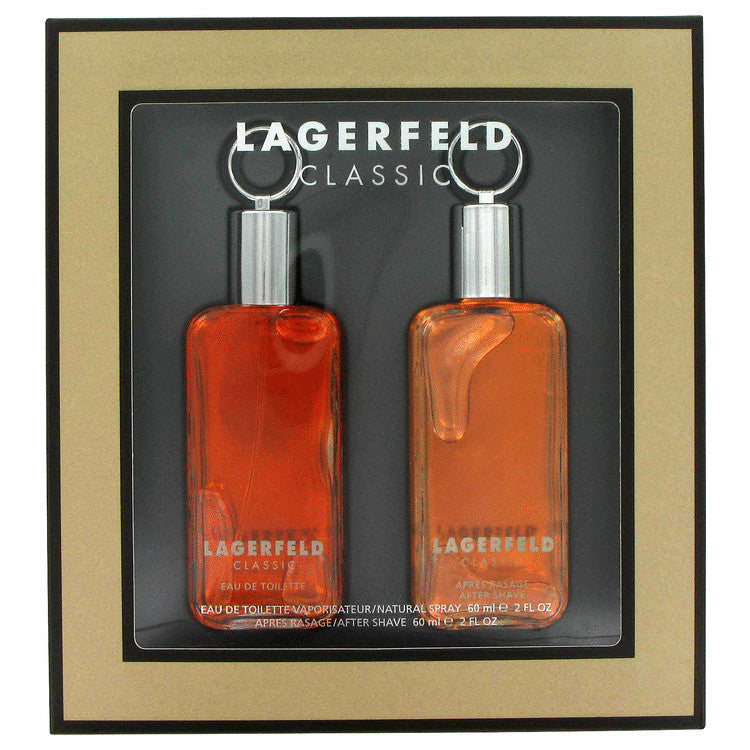 Lagerfeld Gift Set By Karl Lagerfeld 2 oz Eau De Toilette Spray + 2 oz After Shave