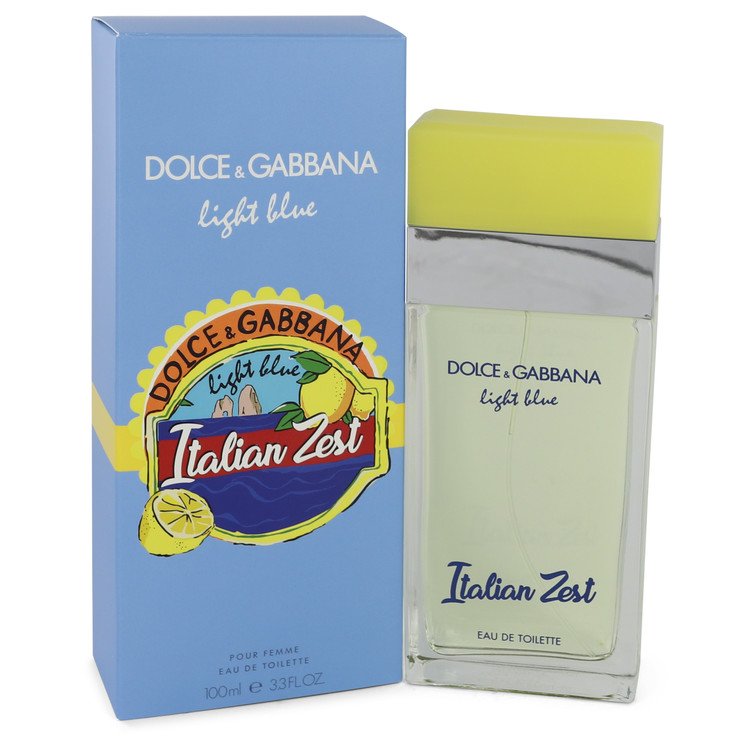 Light Blue Italian Zest Eau De Toilette Spray By Dolce & Gabbana 3.4 oz Eau De Toilette Spray