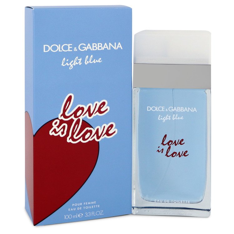 Light Blue Love Is Love Eau De Toilette Spray By Dolce & Gabbana 3.3 oz Eau De Toilette Spray