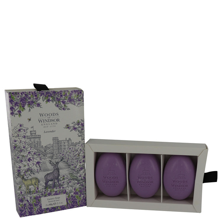 Lavender Fine English Soap By Woods Of Windsor 3  x 2.1 oz Fine English Soap