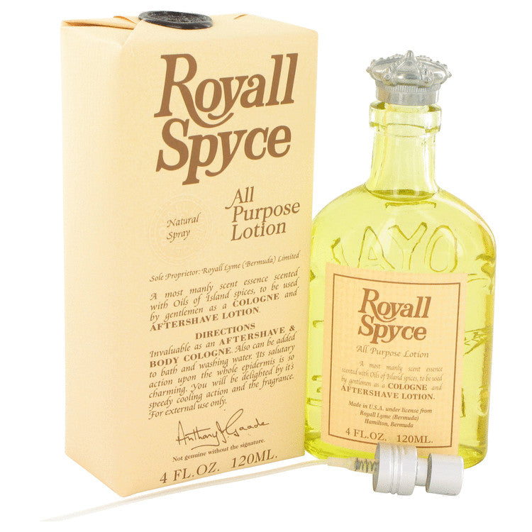 Royall Spyce All Purpose Lotion / Cologne By Royall Fragrances 4 oz All Purpose Lotion / Cologne