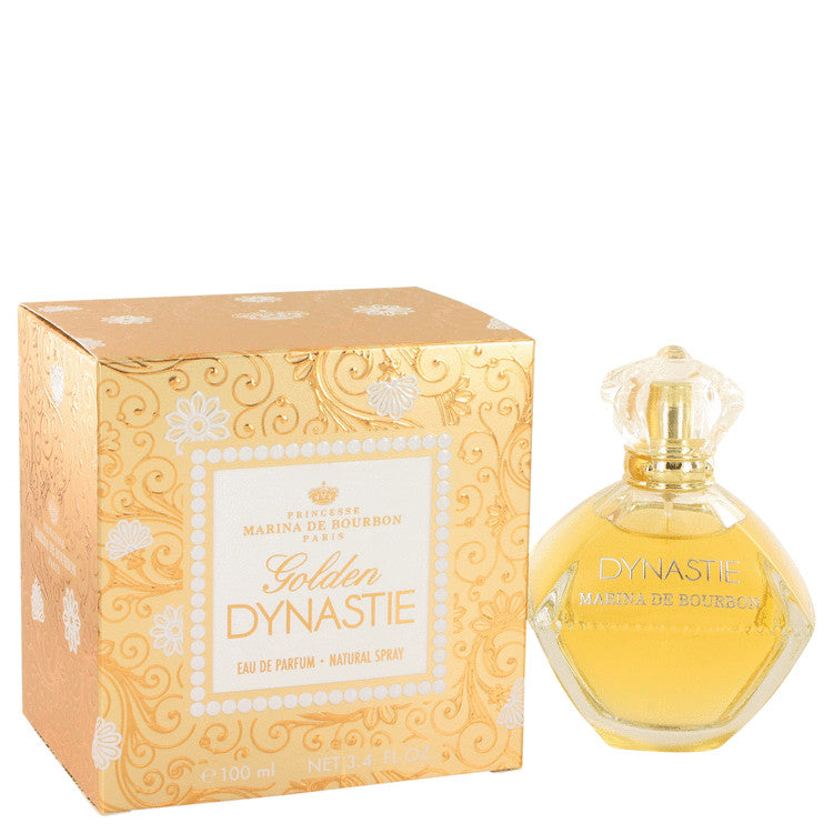 Golden Dynastie Eau De Parfum Spray By Marina De Bourbon 3.4 oz Eau De Parfum Spray