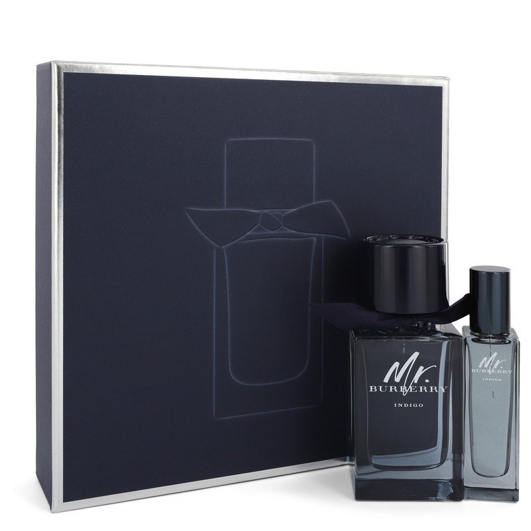 Mr Burberry Indigo Gift Set By Burberry 3.3 oz Eau De Toilette Spray + 1 oz Eau De Toilette Spray