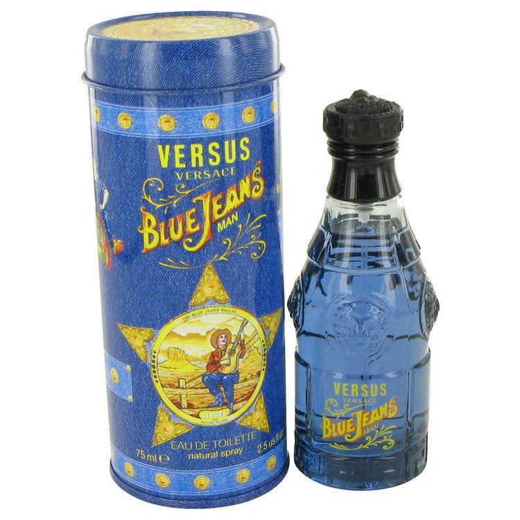 Blue Jeans Eau De Toilette Spray (New Packaging) By Versace 2.5 oz Eau De Toilette Spray