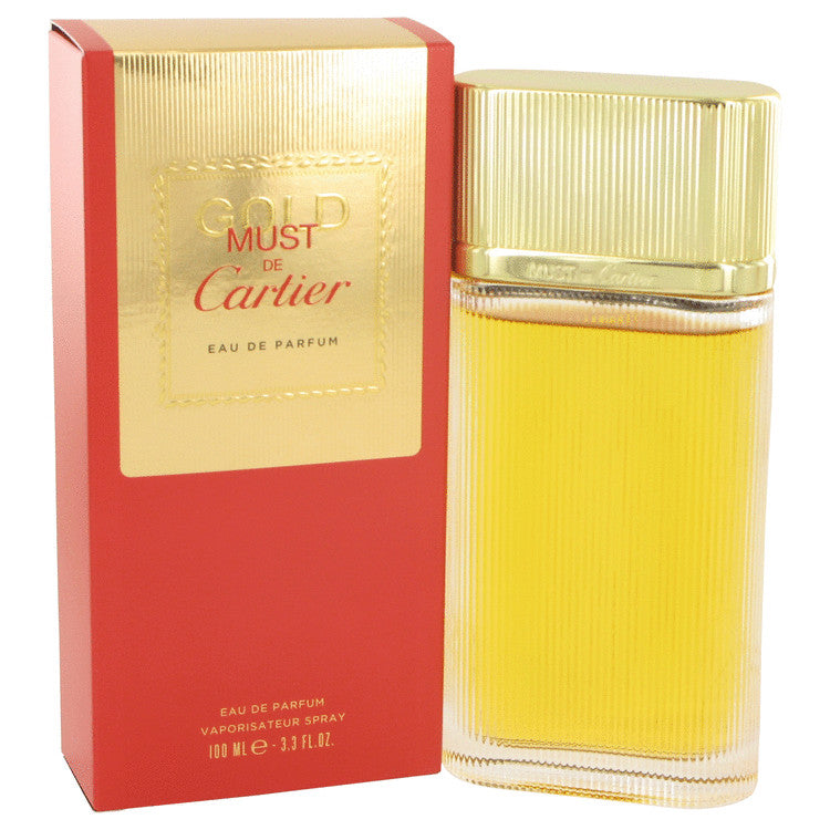 Must De Cartier Gold Eau De Parfum Spray By Cartier 3.3 oz Eau De Parfum Spray