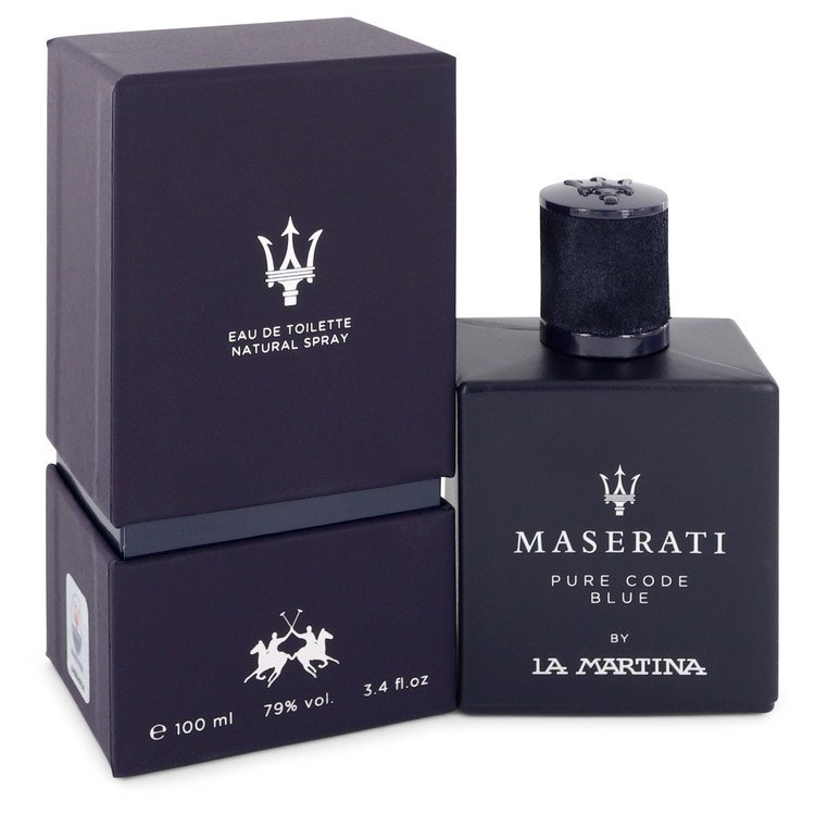 Maserati Pure Code Blue Eau De Toilette Spray By La Martina 3.4 oz Eau De Toilette Spray