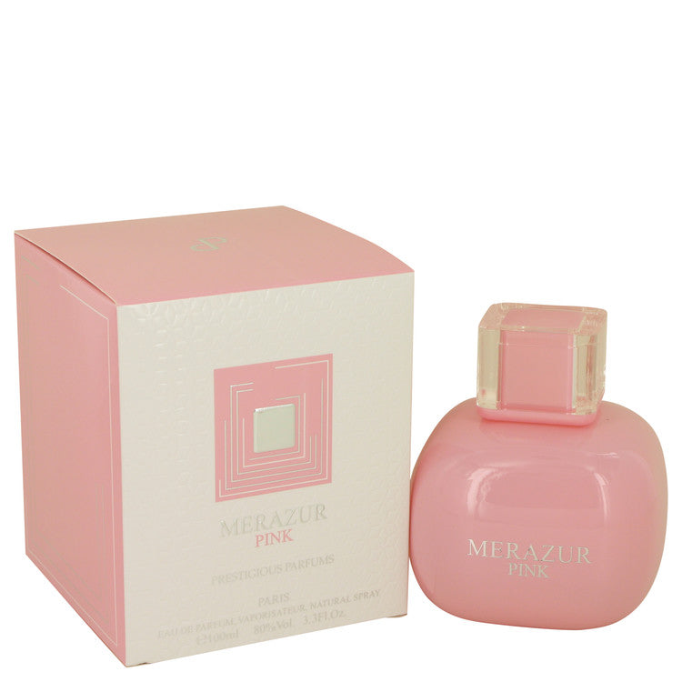 Merazur Pink Eau De Parfum Spray By Merazur 3.3 oz Eau De Parfum Spray