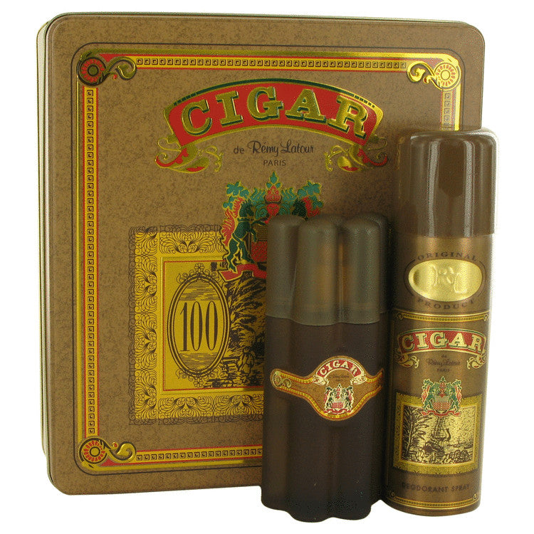 Cigar Gift Set By Remy Latour 3.3 oz Eau De Toilette Spray + 6.6 oz Deodorant