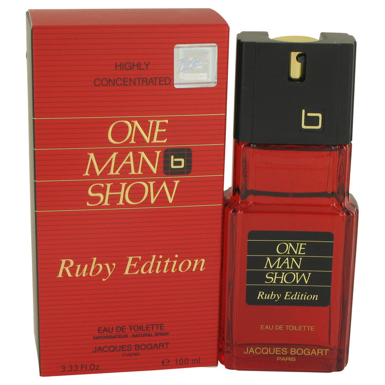 One Man Show Ruby Eau De Toilette Spray By Jacques Bogart 3.3 oz Eau De Toilette Spray