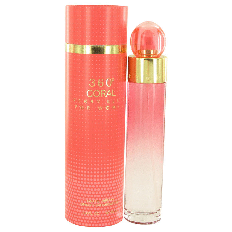 Perry Ellis 360 Coral Eau De Parfum Spray By Perry Ellis 3.4 oz Eau De Parfum Spray