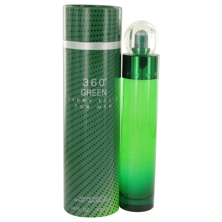 Perry Ellis 360 Green Eau De Toilette Spray By Perry Ellis 3.4 oz Eau De Toilette Spray