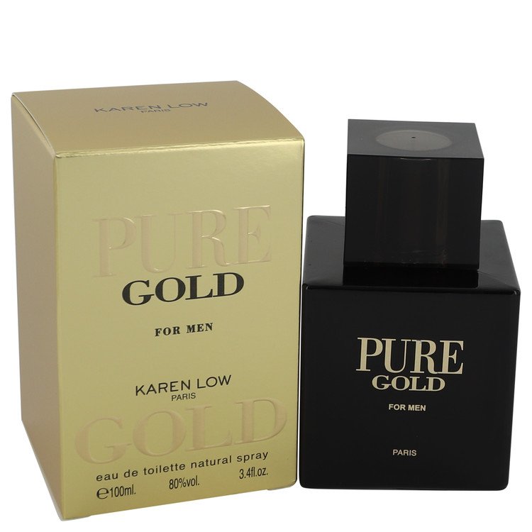 Pure Gold Eau De Toilette Spray By Karen Low 3.4 oz Eau De Toilette Spray