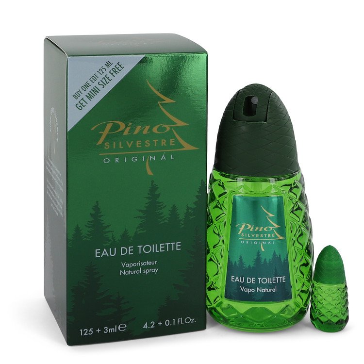 Pino Silvestre Eau De Toilette Spray (New Packaging) with free .10 oz Travel size Mini By Pino Silvestre 4.2 oz Eau De Toilette Spray