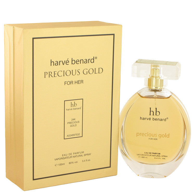 Precious Gold Eau De Parfum Spray By Harve Benard 3.4 oz Eau De Parfum Spray