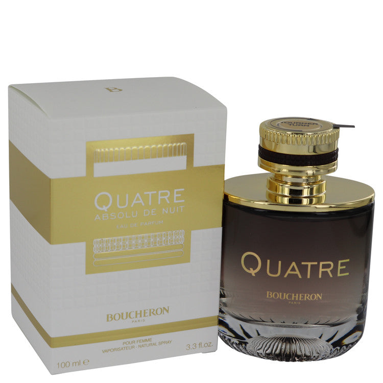 Quatre Absolu De Nuit Eau De Parfum Spray By Boucheron 3.3 oz Eau De Parfum Spray