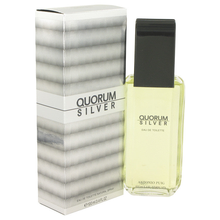 Quorum Silver Eau De Toilette Spray By Puig 3.4 oz Eau De Toilette Spray