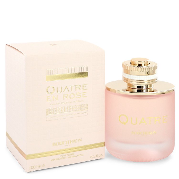 Quatre En Rose Florale Eau De Parfum Spray By Boucheron 3.3 oz Eau De Parfum Spray