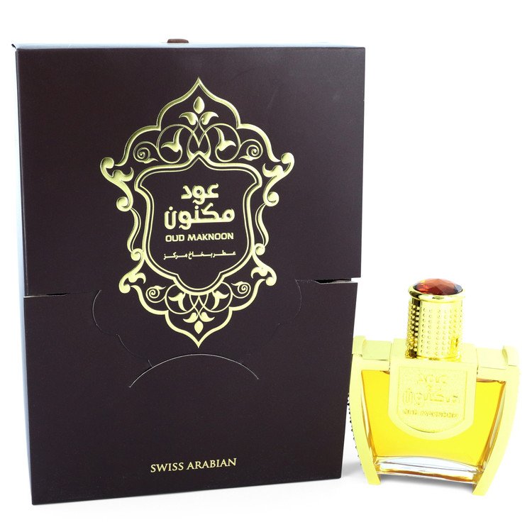 Oud Maknoon Eau De Parfum Spray (Unisex) By Swiss Arabian 3.4 oz Eau De Parfum Spray