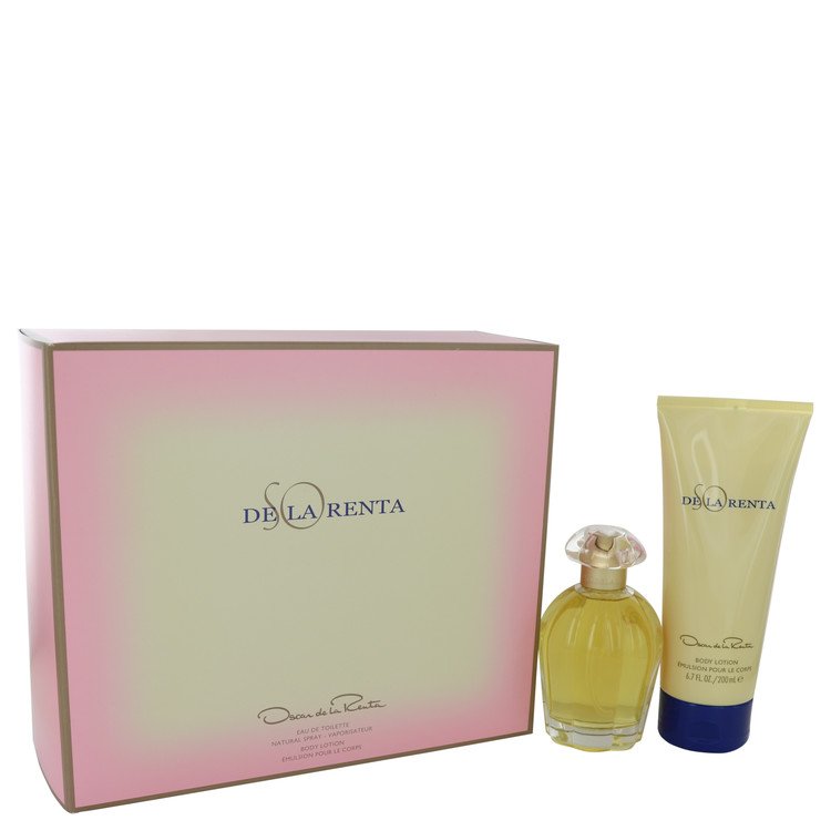 So De La Renta Gift Set By Oscar De La Renta 3.4 oz Eau De Toilette spray + 6.7 oz Body Lotion