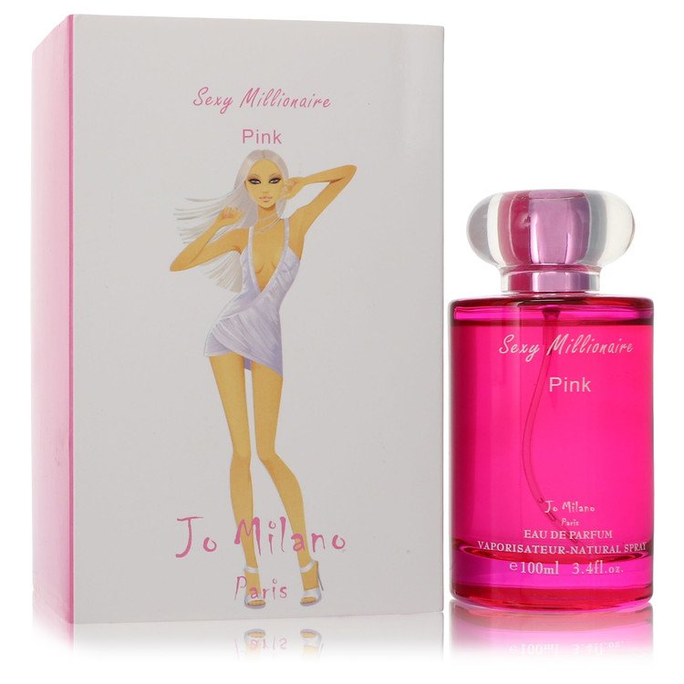 Sexy Millionaire Pink Eau De Parfum Spray By Jo Milano 3.4 oz Eau De Parfum Spray