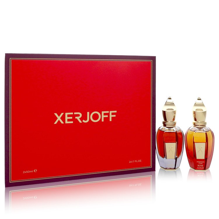 Shooting Stars Amber Gold & Rose Gold Gift Set By Xerjoff 1.7 oz EDP in Amber Gold + 1.7 oz EDP in Rose Gold