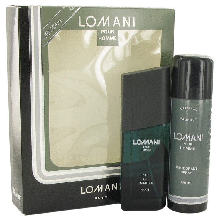 Lomani Gift Set By Lomani 3.4 oz Eau De Toilette Spray + 6.7 oz Deodorant Spray