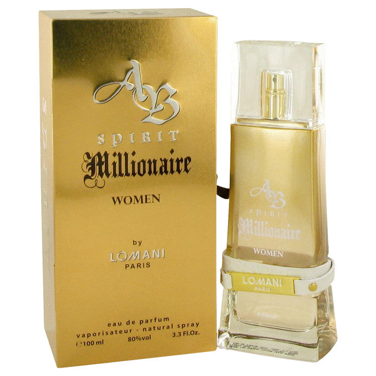 Spirit Millionaire Eau De Parfum Spray By Lomani 3.3 oz Eau De Parfum Spray