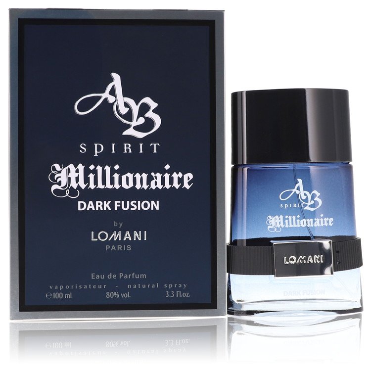 Spirit Millionaire Dark Fusion Eau De Parfum Spray By Lomani 3.3 oz Eau De Parfum Spray