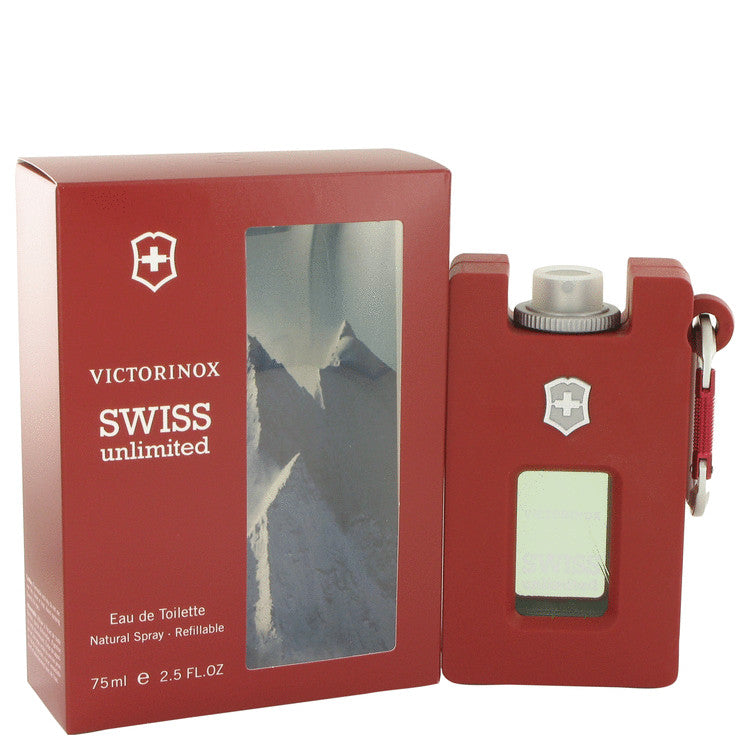 Swiss Unlimited Eau De Toilette Spray Refillable By Victorinox 2.5 oz Eau De Toilette Spray Refillable