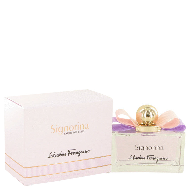 Signorina Eau De Toilette Spray By Salvatore Ferragamo 3.4 oz Eau De Toilette Spray