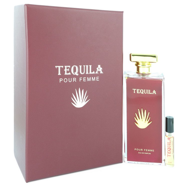 Tequila Pour Femme Red Eau De Parfum Spray + Free .17 oz Mini EDP Spray By Tequila Perfumes 3.3 oz Eau De Parfum Spray + Free .17 oz Mini EDP Spray