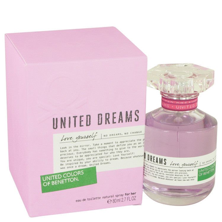 United Dreams Love Yourself Eau De Toilette Spray By Benetton 2.7 oz Eau De Toilette Spray