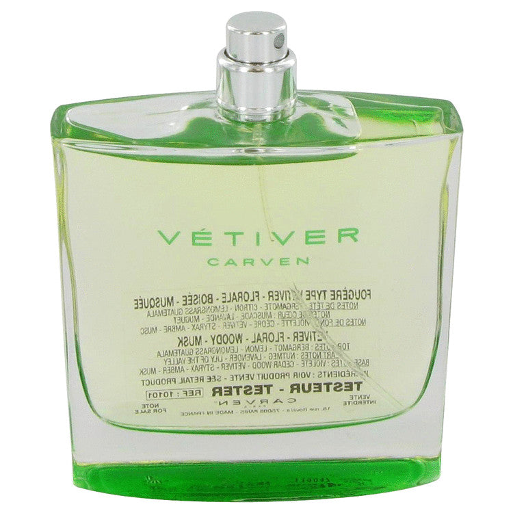 Vetiver Carven Eau De Toilette Spray (Tester) By Carven 3.4 oz Eau De Toilette Spray