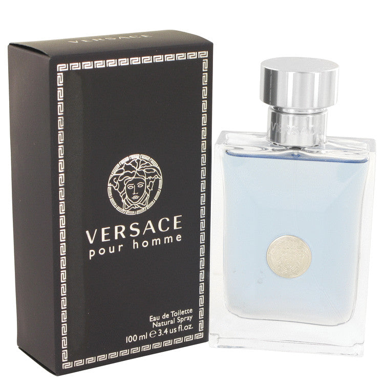 Versace Pour Homme Eau De Toilette Spray By Versace 3.4 oz Eau De Toilette Spray