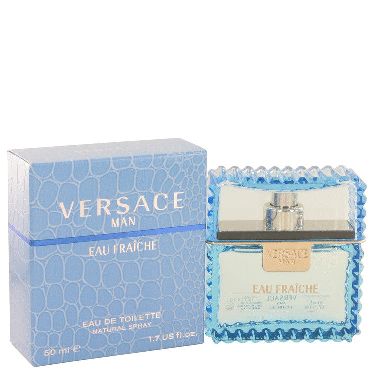 Versace Man Eau Fraiche Eau De Toilette Spray (Blue) By Versace 1.7 oz Eau Fraiche Eau De Toilette Spray