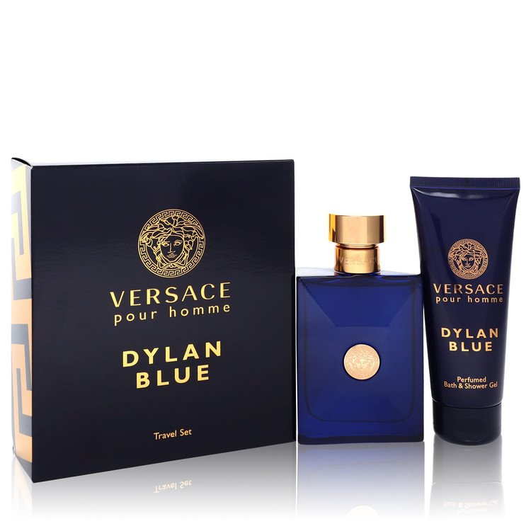 Versace Pour Homme Dylan Blue Gift Set By Versace 3.4 oz Eau de Toilette Spray + 3.4 oz Shower Gel