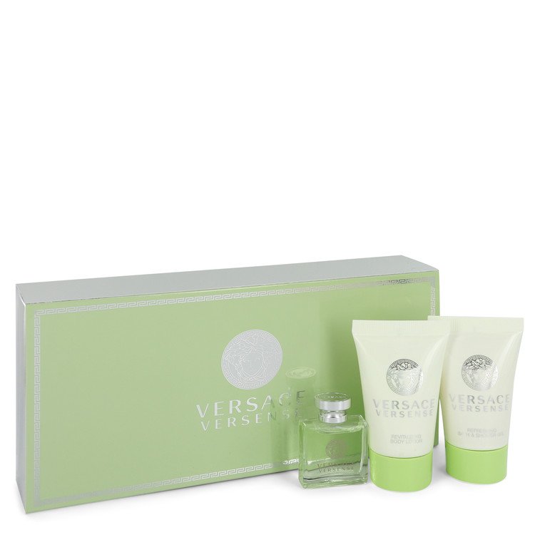 Versace Versense Gift Set By Versace 0.17 oz EDT  + .8 oz Shower Gel + .8 oz Body Lotion