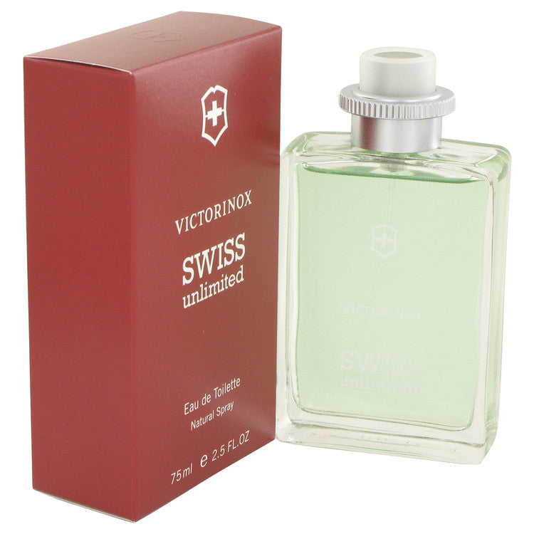 Swiss Unlimited Eau De Toilette Spray By Victorinox 2.5 oz Eau De Toilette Spray