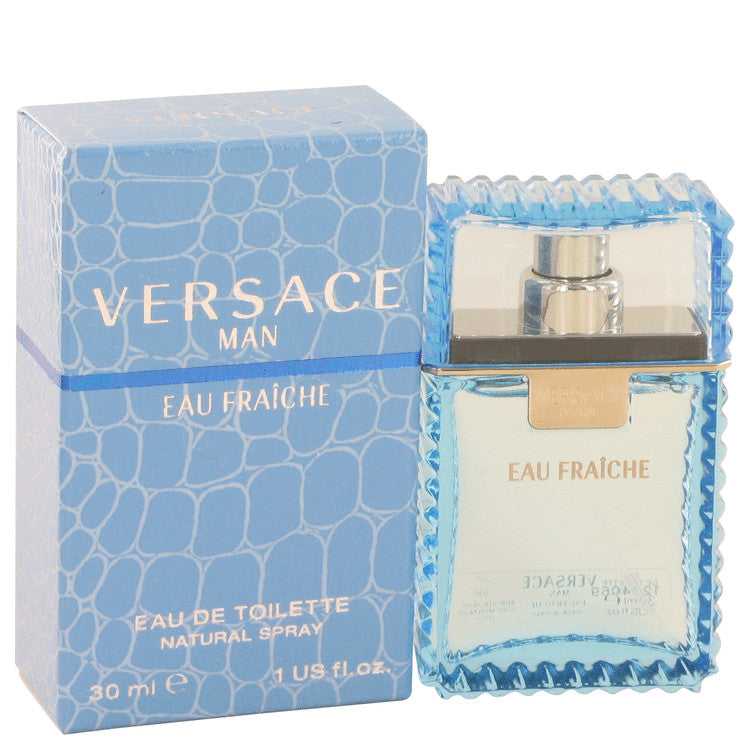 Versace Man Eau Fraiche Eau De Toilette Spray (Blue) By Versace 1 oz Eau Fraiche Eau De Toilette Spray