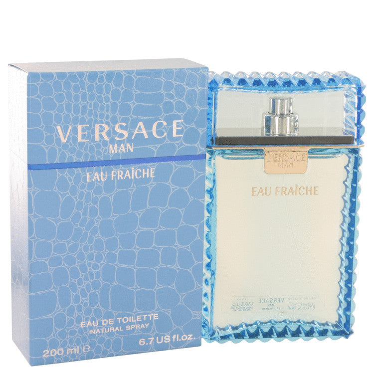 Versace Man Eau Fraiche Eau De Toilette Spray (Blue) By Versace 6.7 oz Eau Fraiche Eau De Toilette Spray